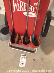 MaxSold Auction: Foreway / Scotty 9-Piece Golf Club Set with Bag & Push Cart - Longmont (Colorado, USA) PARTNER MANAGED Estate Sale Online Auction - Whitehall Drive