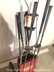 MaxSold Auction: Foreway / Scotty 9-Piece Golf Club Set with Bag & Push Cart - Longmont (Colorado, USA) PARTNER MANAGED Estate Sale Online Auction - Whitehall Drive