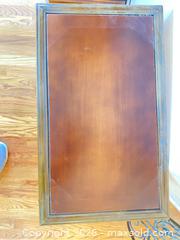 MaxSold Auction: Green Leaf Accent Metal Frame Wood Top Side Table - Longmont (Colorado, USA) PARTNER MANAGED Estate Sale Online Auction - Whitehall Drive