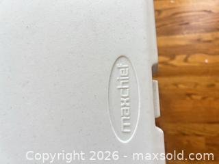 MaxSold Auction: Maxchief 4 ft Folding Table — White Plastic Top, Steel Legs - Longmont (Colorado, USA) PARTNER MANAGED Estate Sale Online Auction - Whitehall Drive