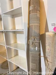 MaxSold Auction: Multi-Color Geometric Area Rug, Blue Cream Beige - Longmont (Colorado, USA) PARTNER MANAGED Estate Sale Online Auction - Whitehall Drive