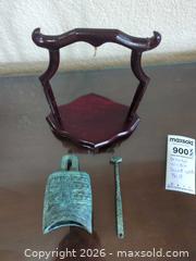 MaxSold Auction: Oriental wooden stand with Bell - Longmont (Colorado, USA) PARTNER MANAGED Estate Sale Online Auction - Whitehall Drive