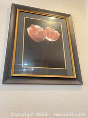 MaxSold Auction: Pair of Large Framed Tulip Wall Art with Wood Frames - Longmont (Colorado, USA) PARTNER MANAGED Estate Sale Online Auction - Whitehall Drive