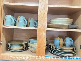 MaxSold Auction: Sango Gold Dust Green dish set - Longmont (Colorado, USA) PARTNER MANAGED Estate Sale Online Auction - Whitehall Drive
