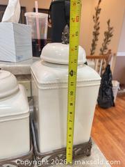 MaxSold Auction: Set of 4 Ceramic & Glass Cookie/Jar Canisters - Longmont (Colorado, USA) PARTNER MANAGED Estate Sale Online Auction - Whitehall Drive