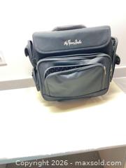 MaxSold Auction: The Paper Studio Medium Black Craft Tote with Wheels and poster board  - Longmont (Colorado, USA) PARTNER MANAGED Estate Sale Online Auction - Whitehall Drive