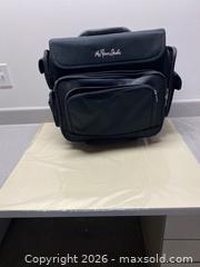 MaxSold Auction: The Paper Studio Medium Black Craft Tote with Wheels and poster board  - Longmont (Colorado, USA) PARTNER MANAGED Estate Sale Online Auction - Whitehall Drive