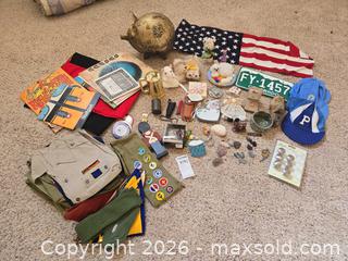 MaxSold Auction: USA Flag, Germany Flag, album, piggy bank, cub & boy scout, misc items, see pictures - Longmont (Colorado, USA) PARTNER MANAGED Estate Sale Online Auction - Whitehall Drive