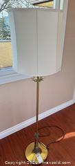 MaxSold Auction: Brass-Plated Metal Floor Lamp - Saanich (British Columbia, Canada) PARTNER MANAGED Moving Online Auction - Treetop Heights