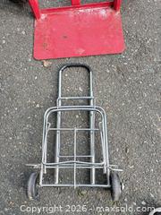 MaxSold Auction: Red Steel Hand Truck with Pneumatic Tires - Saanich (British Columbia, Canada) PARTNER MANAGED Moving Online Auction - Treetop Heights