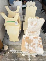 MaxSold Auction: Set of 6 Shabby Chic Wooden Chairs, Yellow/Cream & Distressed White - Saanich (British Columbia, Canada) PARTNER MANAGED Moving Online Auction - Treetop Heights