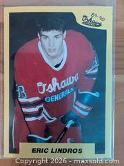 MaxSold Auction: 1989-90 7th Inning Sketch Eric Lindros Oshawa Generals Card - Ottawa (Ontario, Canada) SELLER MANAGED Downsizing Online Auction - Regiment Avenue