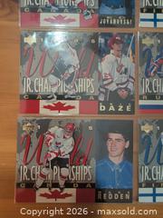 MaxSold Auction: 1995 Upper Deck World Jr. Championships Trading Card Lot (8) - Ottawa (Ontario, Canada) SELLER MANAGED Downsizing Online Auction - Regiment Avenue