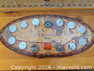 MaxSold Auction: 1999 Royal Canadian Mint Millennium Proof 12-Coin Set - Ottawa (Ontario, Canada) SELLER MANAGED Downsizing Online Auction - Regiment Avenue