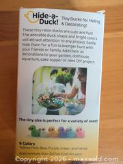 MaxSold Auction: Hide-a-Duck Resin Mini Ducks, 100 Pieces - Ottawa (Ontario, Canada) SELLER MANAGED Downsizing Online Auction - Regiment Avenue