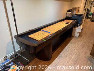MaxSold Auction: 10ft Suffleboard Table - Markham (Ontario, Canada) SELLER MANAGED Moving Online Auction - Hammok Crescent