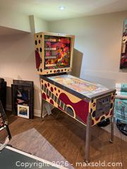 MaxSold Auction: 1976 Playmatic Fiesta Pinball Machine - Markham (Ontario, Canada) SELLER MANAGED Moving Online Auction - Hammok Crescent