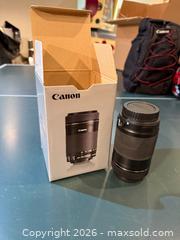 MaxSold Auction: Canon EF-S 55–250mm Telephoto Zoom Lens - Markham (Ontario, Canada) SELLER MANAGED Moving Online Auction - Hammok Crescent