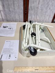 MaxSold Auction: Amazon Basics 3-Tier Rolling Utility / Keyboard Chair Silver/Chrome - Warwick (Rhode Island, USA) SELLER MANAGED Reseller Online Auction - Warwick Avenue