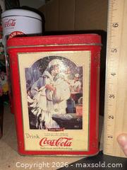 MaxSold Auction: Assorted Coca-Cola Collectible Tins, Toys & Popcorn Maker - Warwick (Rhode Island, USA) SELLER MANAGED Reseller Online Auction - Warwick Avenue