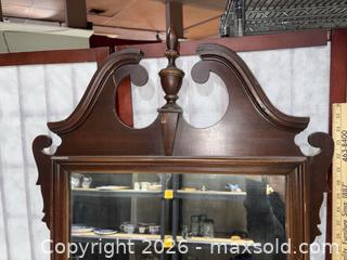 MaxSold Auction: Chippendale Rococo Crest Solid Wood Wall Mirror, 43 in - Warwick (Rhode Island, USA) SELLER MANAGED Reseller Online Auction - Warwick Avenue