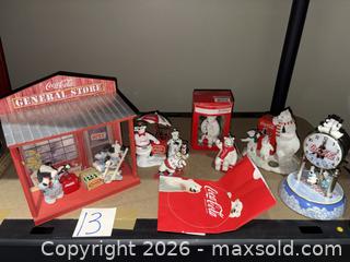 MaxSold Auction: Coca-Cola 1999 Limited Edition Polar Bear Resin Collectible Set (7 pcs) - Warwick (Rhode Island, USA) SELLER MANAGED Reseller Online Auction - Warwick Avenue