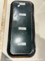 MaxSold Auction: Coca-Cola Advertising Lot: Metal Trays & Wooden Wall Sign - Warwick (Rhode Island, USA) SELLER MANAGED Reseller Online Auction - Warwick Avenue