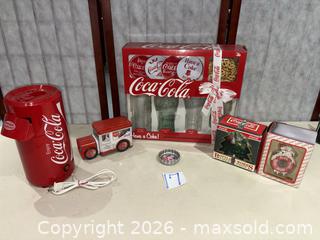 MaxSold Auction: Coca-Cola Collectible Lot — Assorted Branded Items - Warwick (Rhode Island, USA) SELLER MANAGED Reseller Online Auction - Warwick Avenue