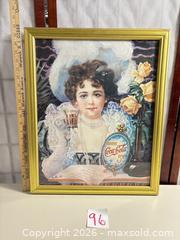 MaxSold Auction: Coca?Cola Framed Paper Print (Under Glass), 16 x 20 in - Warwick (Rhode Island, USA) SELLER MANAGED Reseller Online Auction - Warwick Avenue