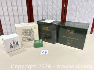 MaxSold Auction: Department 56 Dickens' Village Porcelain Buildings & Sign - Warwick (Rhode Island, USA) SELLER MANAGED Reseller Online Auction - Warwick Avenue