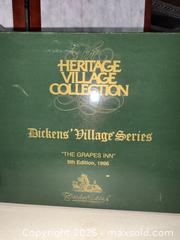 MaxSold Auction: Department 56 Dickens' Village Porcelain Buildings & Sign - Warwick (Rhode Island, USA) SELLER MANAGED Reseller Online Auction - Warwick Avenue