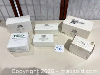 MaxSold Auction: Department 56 Heritage Village Porcelain Christmas Accessories Lot - Warwick (Rhode Island, USA) SELLER MANAGED Reseller Online Auction - Warwick Avenue