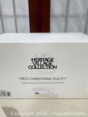 MaxSold Auction: Department 56 Heritage Village Porcelain Christmas Accessories Lot - Warwick (Rhode Island, USA) SELLER MANAGED Reseller Online Auction - Warwick Avenue