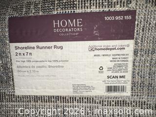 MaxSold Auction: Home Decorators Collection 2x7 Striped Runner Rug - Warwick (Rhode Island, USA) SELLER MANAGED Reseller Online Auction - Warwick Avenue