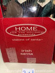 MaxSold Auction: Home for the Holidays Visions of Santa Irish Santa 24in, Ornament Holder  - Warwick (Rhode Island, USA) SELLER MANAGED Reseller Online Auction - Warwick Avenue