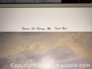 MaxSold Auction: Kipp Soldwedel Print: Gorch Fock, Ship Lore Series No. 3 - Warwick (Rhode Island, USA) SELLER MANAGED Reseller Online Auction - Warwick Avenue