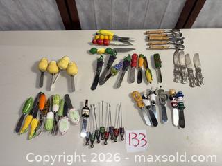 MaxSold Auction: Lot of 16–30 Assorted Cheese & Cocktail Utensils - Warwick (Rhode Island, USA) SELLER MANAGED Reseller Online Auction - Warwick Avenue