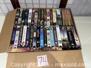 MaxSold Auction: Lot of 34 Assorted VHS Tapes (Horror, Comedy, Documentary, Drama, Action) - Warwick (Rhode Island, USA) SELLER MANAGED Reseller Online Auction - Warwick Avenue