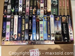MaxSold Auction: Lot of 34 Assorted VHS Tapes (Horror, Comedy, Documentary, Drama, Action) - Warwick (Rhode Island, USA) SELLER MANAGED Reseller Online Auction - Warwick Avenue