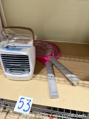 MaxSold Auction: Lot of 3: Chillwell Portable Air Cooler, Bug Zapper Racket, Manual - Warwick (Rhode Island, USA) SELLER MANAGED Reseller Online Auction - Warwick Avenue