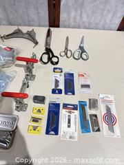MaxSold Auction: Lot of Hand Tools: Clamps, Blades, Scissors, Pliers, Screwdrivers - Warwick (Rhode Island, USA) SELLER MANAGED Reseller Online Auction - Warwick Avenue