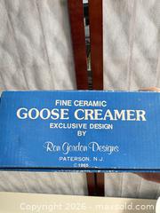 MaxSold Auction: Mixed White Ceramic Tableware Set — Royal Norfolk Plates & Vintage Goose Creamer - Warwick (Rhode Island, USA) SELLER MANAGED Reseller Online Auction - Warwick Avenue