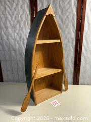 MaxSold Auction: Nautical Wood Decorative Shelf, 3 Tiers - Warwick (Rhode Island, USA) SELLER MANAGED Reseller Online Auction - Warwick Avenue
