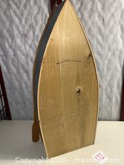 MaxSold Auction: Nautical Wood Decorative Shelf, 3 Tiers - Warwick (Rhode Island, USA) SELLER MANAGED Reseller Online Auction - Warwick Avenue