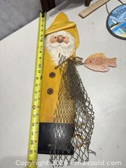 MaxSold Auction: Nautical Wooden Ship Wheel Wall Clock Decor, 18 in - Warwick (Rhode Island, USA) SELLER MANAGED Reseller Online Auction - Warwick Avenue