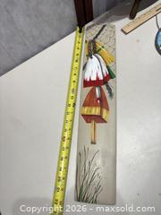 MaxSold Auction: Nautical Wooden Ship Wheel Wall Clock Decor, 18 in - Warwick (Rhode Island, USA) SELLER MANAGED Reseller Online Auction - Warwick Avenue