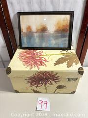 MaxSold Auction: Picture Frame & Decorative Storage Box - Warwick (Rhode Island, USA) SELLER MANAGED Reseller Online Auction - Warwick Avenue