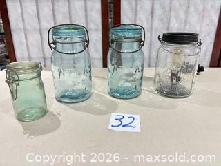 MaxSold Auction: Vintage Atlas & Mason Canning / Decorative Glass Jars, Lamp - Warwick (Rhode Island, USA) SELLER MANAGED Reseller Online Auction - Warwick Avenue