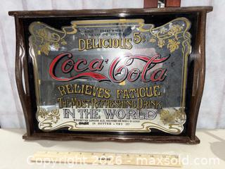 MaxSold Auction: Vintage Coca-Cola Advertising & Serving Set - Warwick (Rhode Island, USA) SELLER MANAGED Reseller Online Auction - Warwick Avenue