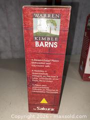 MaxSold Auction: Warren Kimble Sakura Stoneware Dessert/Salad Plates, Red Barn (12) - Warwick (Rhode Island, USA) SELLER MANAGED Reseller Online Auction - Warwick Avenue